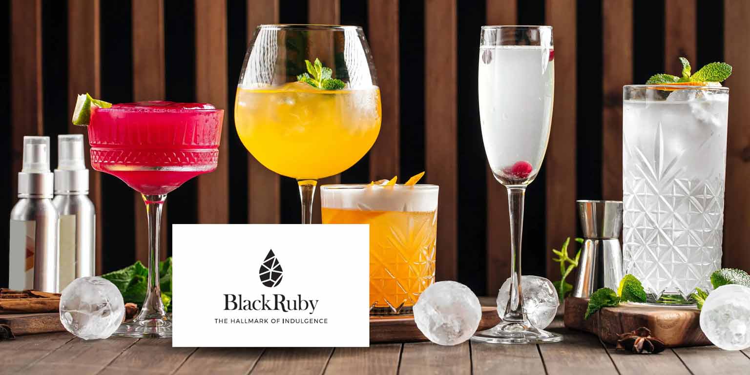 wordmark logo design moderno black rubin malesia