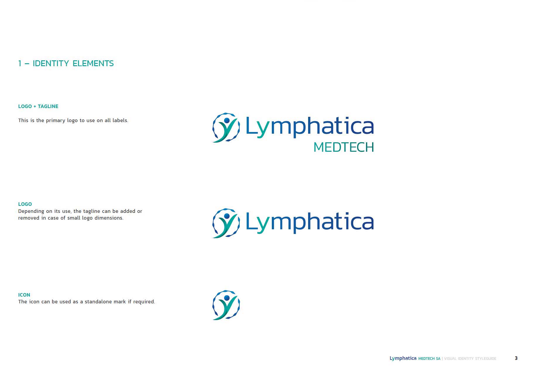 Style Guide Lymphatica Medtech page identity elements Style Guide Lymphatica Medtech page identity elements