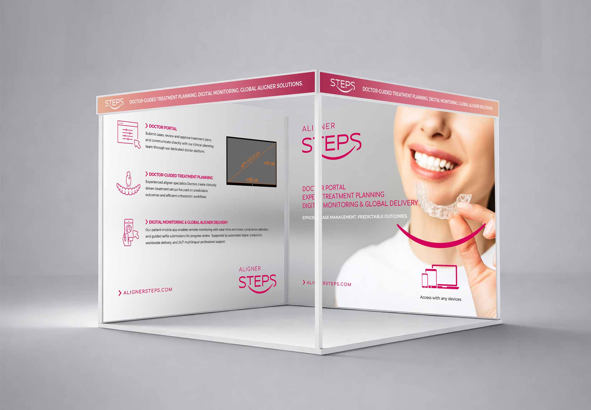 stand design step aligner