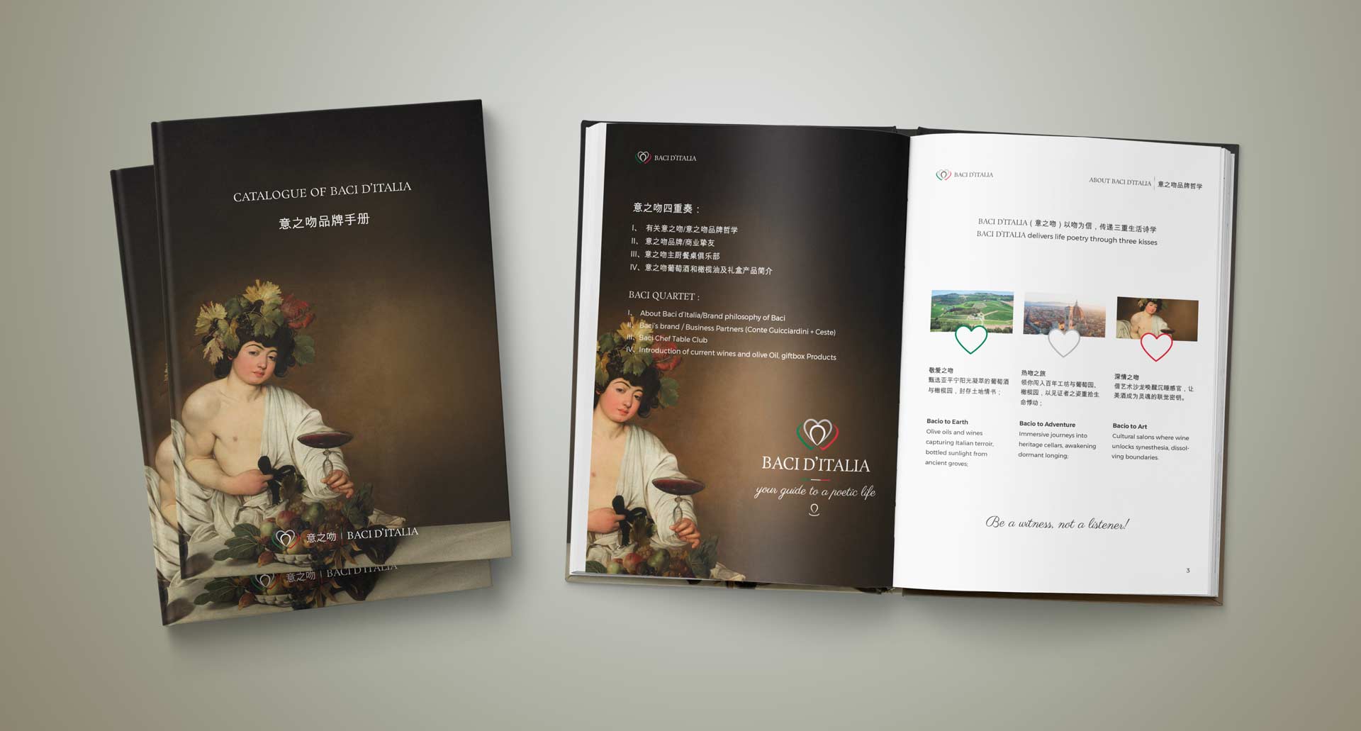 baci ditalia communication design food wine catalog design print preview
