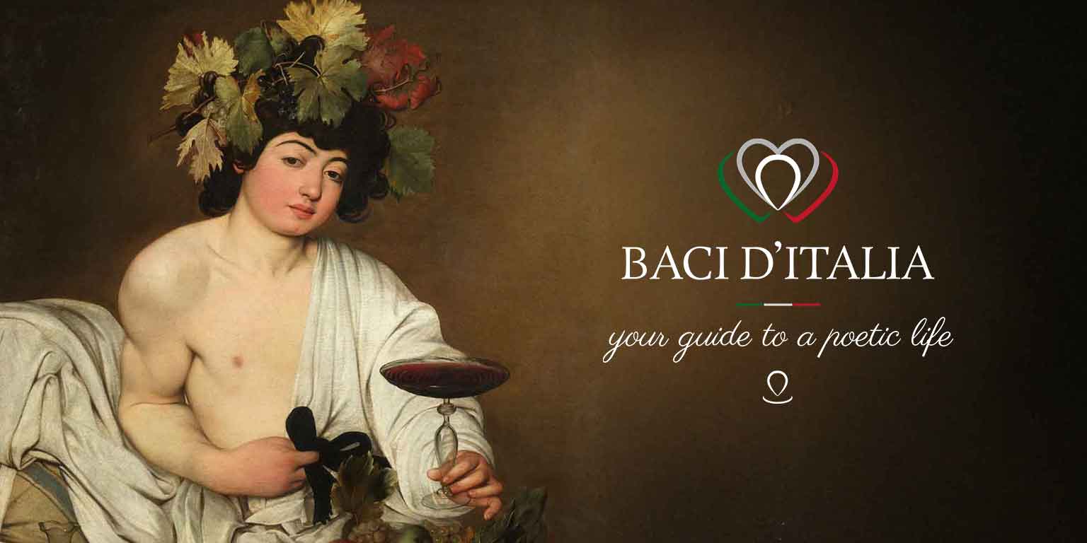 baci ditalia wine bacco caravaggio brand identity