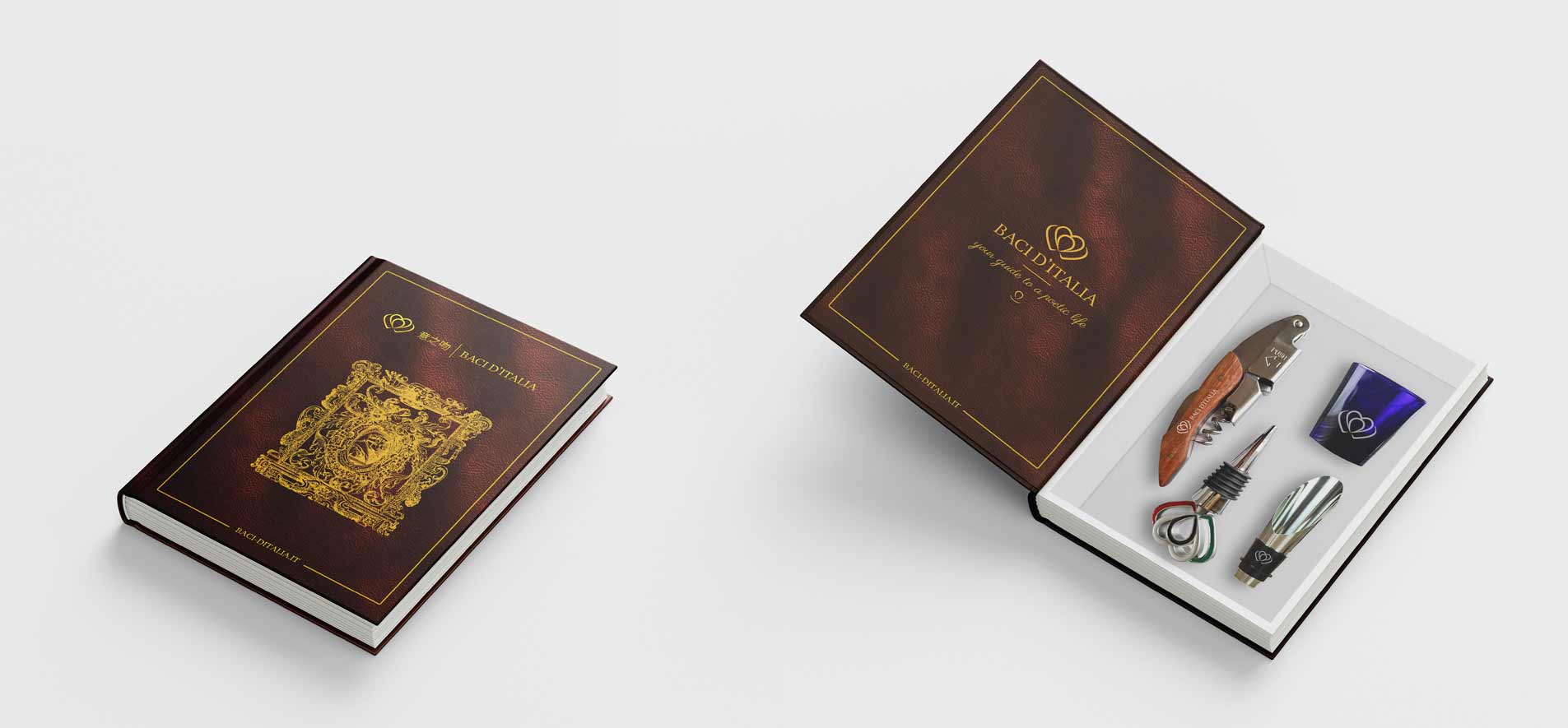 Baci d'Italia wine gift box