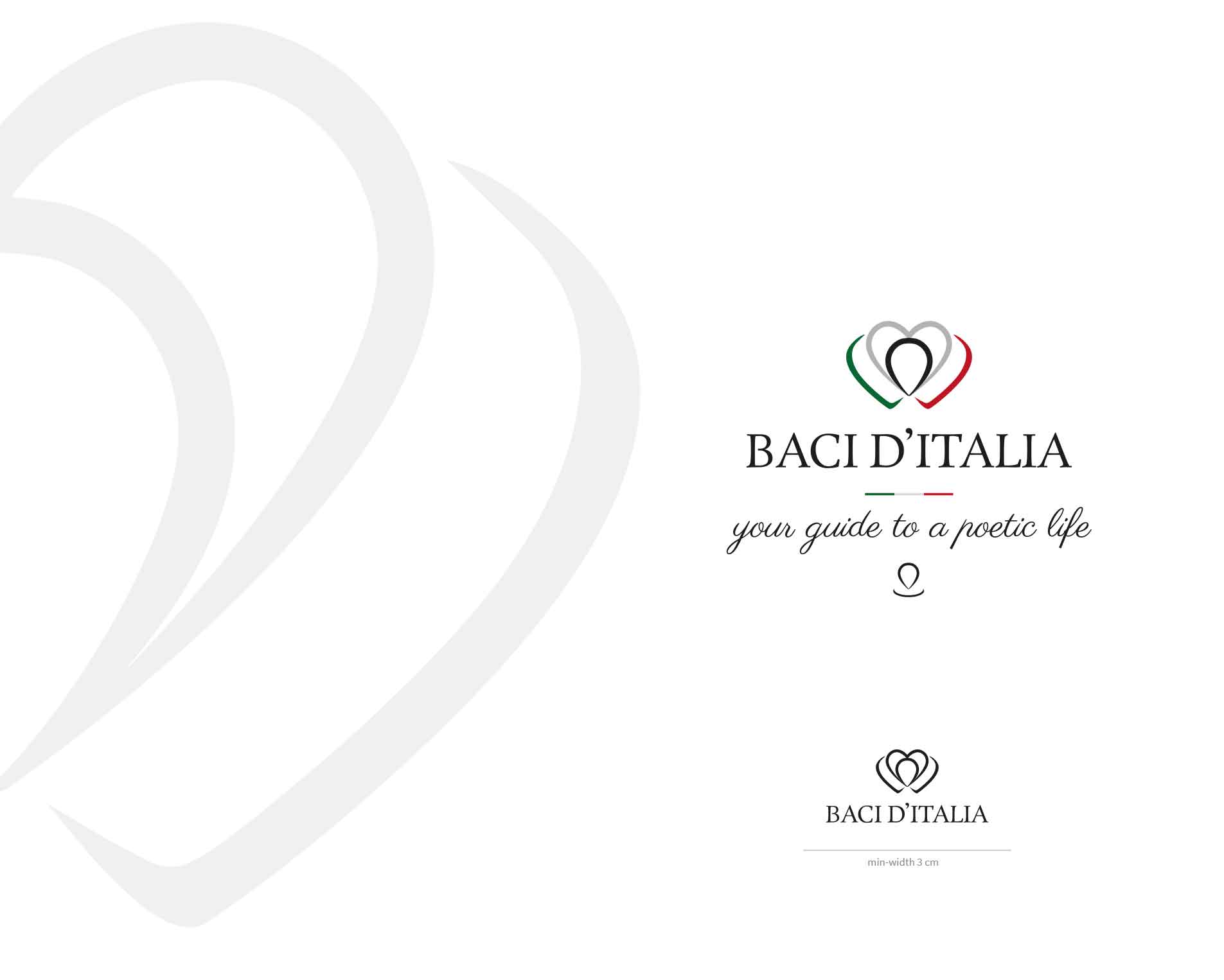 Baci ditalia wine logo design