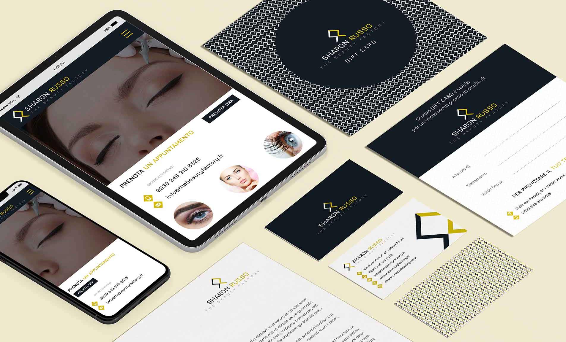 progettazione brand identity beauty center e presenza web su misura a roma