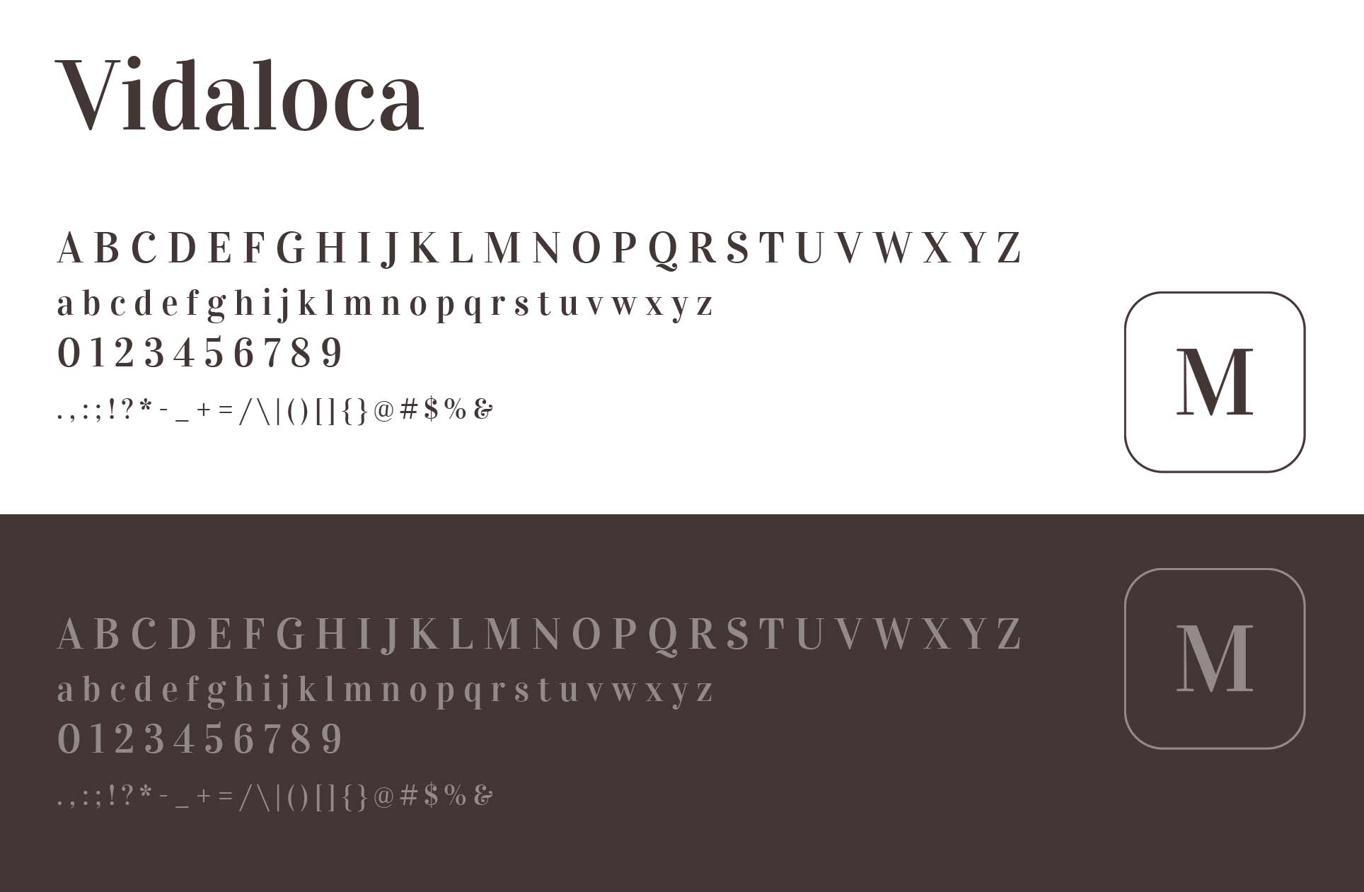 vidaloca font typeface brand identity typography negozio di abbigliamento
