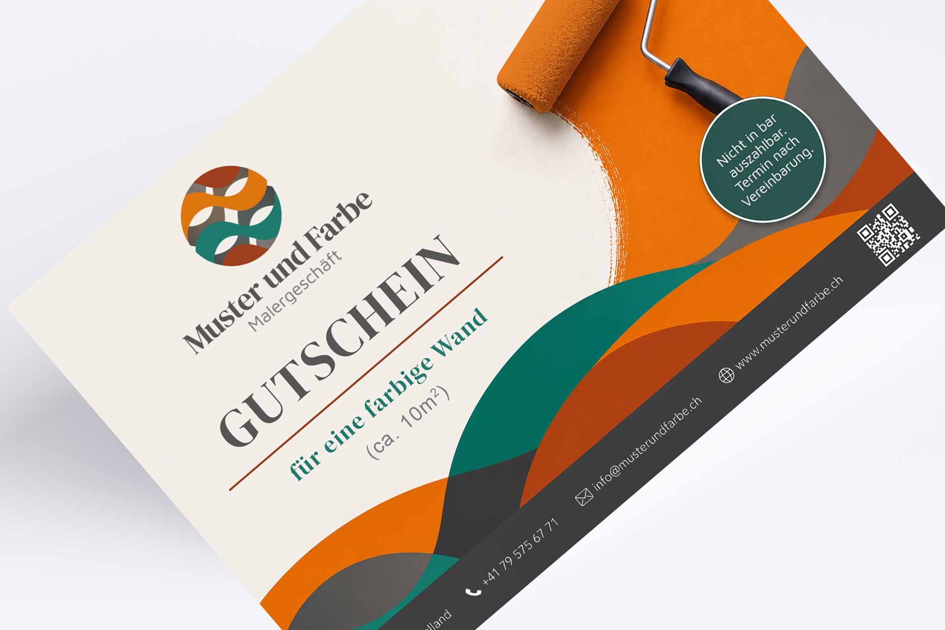 brand identity design basel painter company gift card design