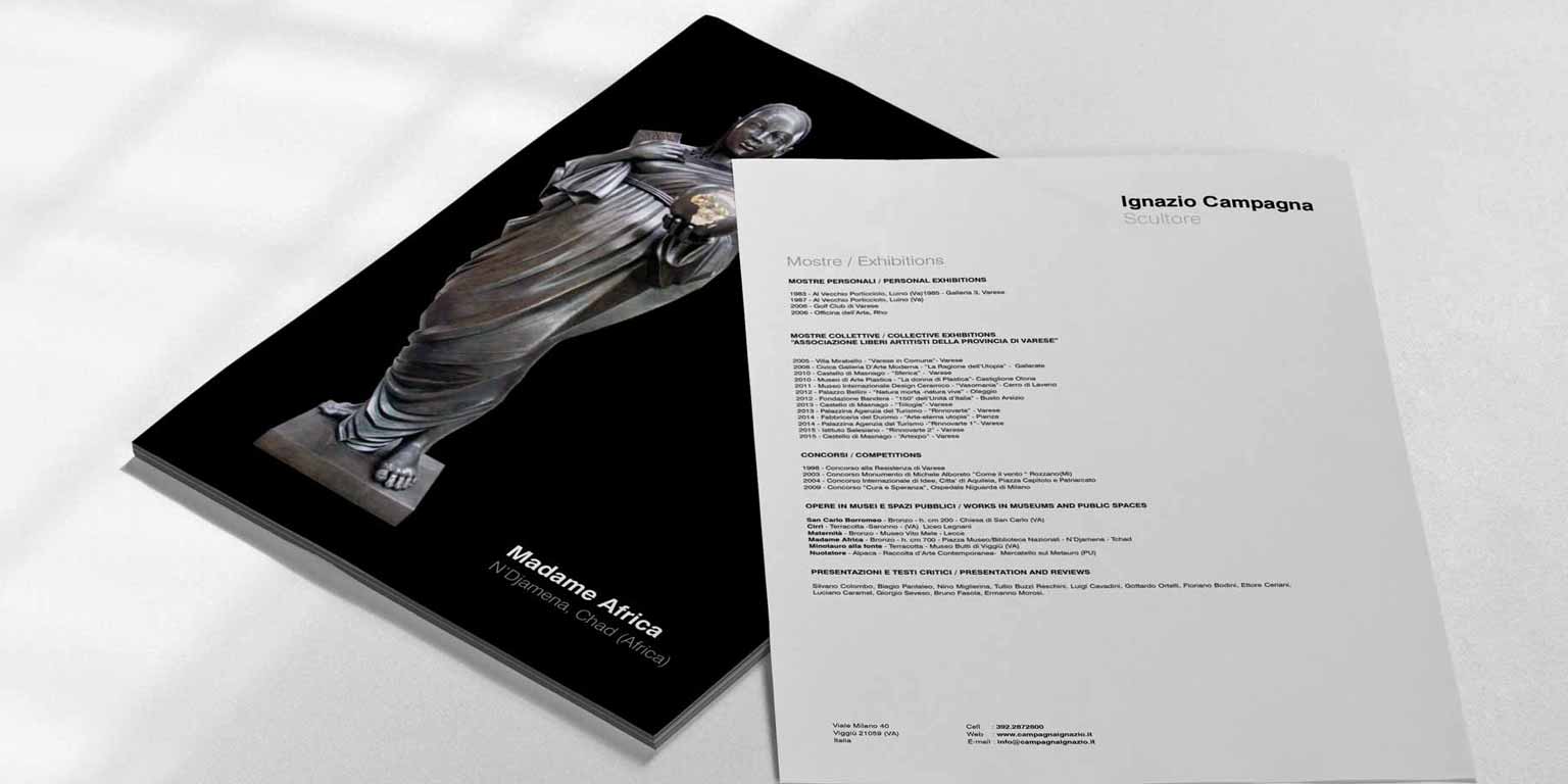 brand identity design for an artist catalog design e website design