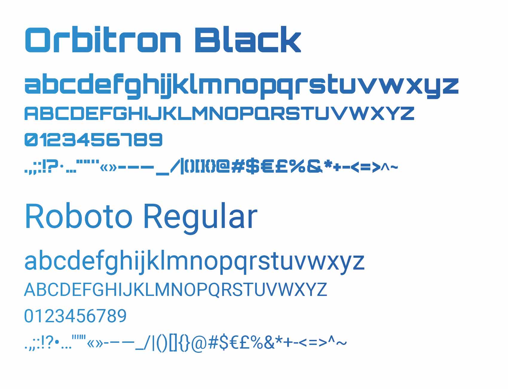 brand identity pisa bytex design typography Orbitron and Roboto font